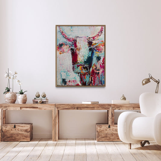 Augustus - Cow Art Print by Rose Hewartson Australian Artist