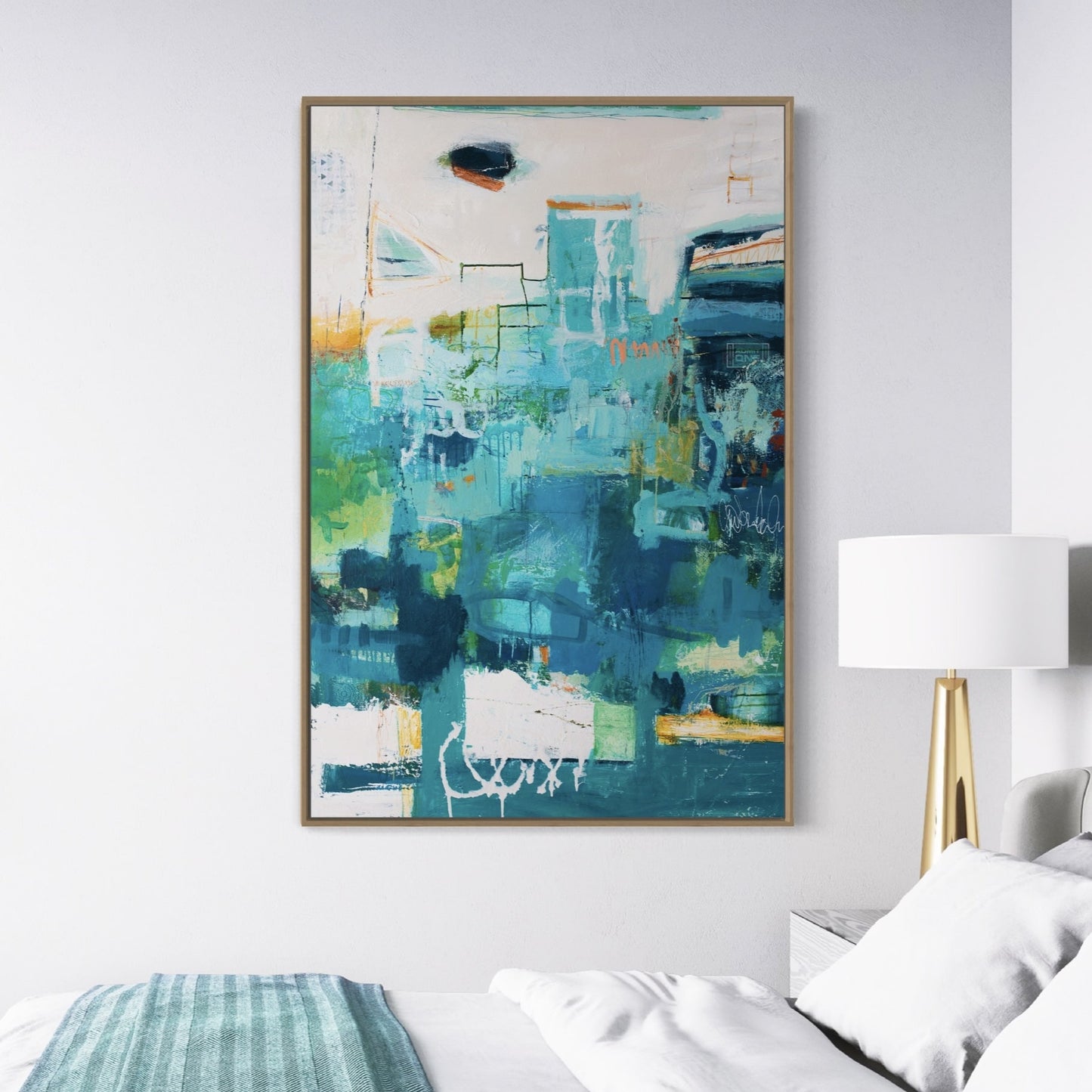 Best Day Ever Abstract Painting by Australian Artist Rose Hewartson