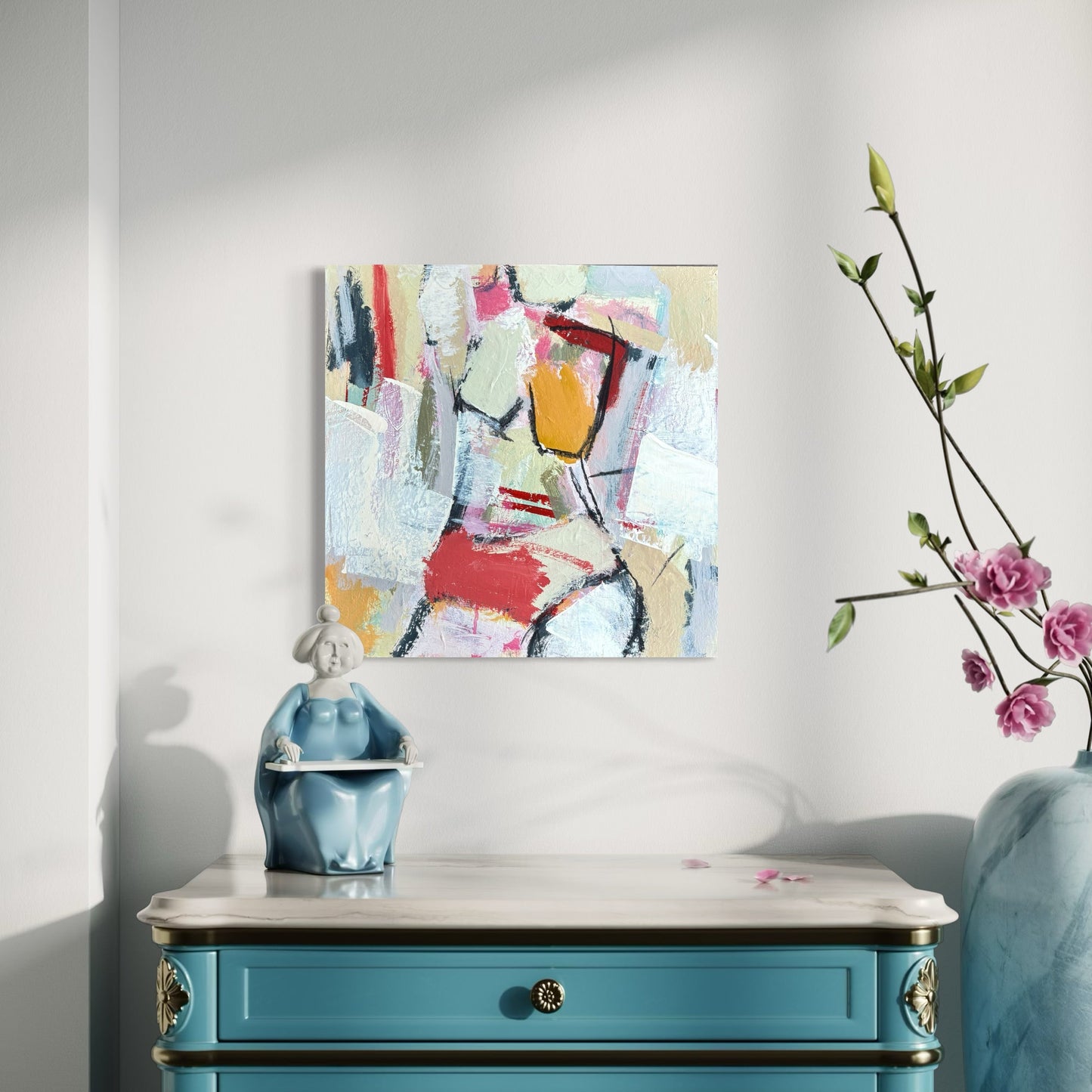 More Than Enough - by Australian Artist Rose Hewartson Original Abstract Figure Painting on Canvas