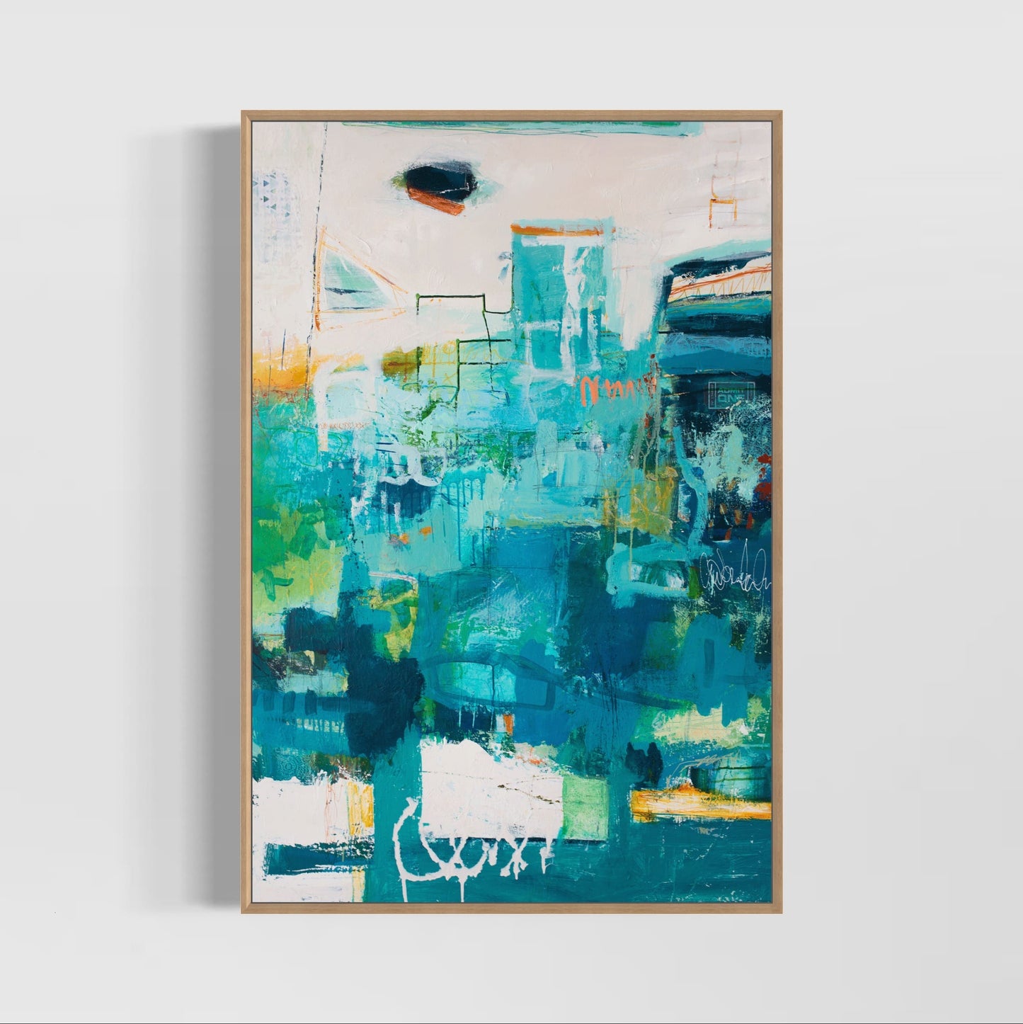 Best Day Ever Abstract Painting by Australian Artist Rose Hewartson
