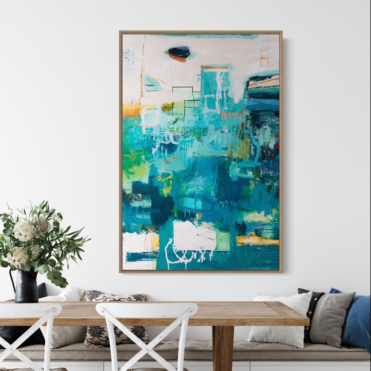 Best Day Ever Abstract Painting by Australian Artist Rose Hewartson