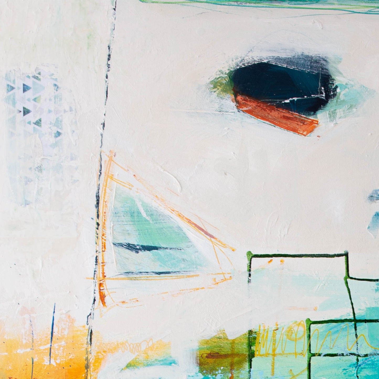 Best Day Ever Abstract Painting by Australian Artist Rose Hewartson
