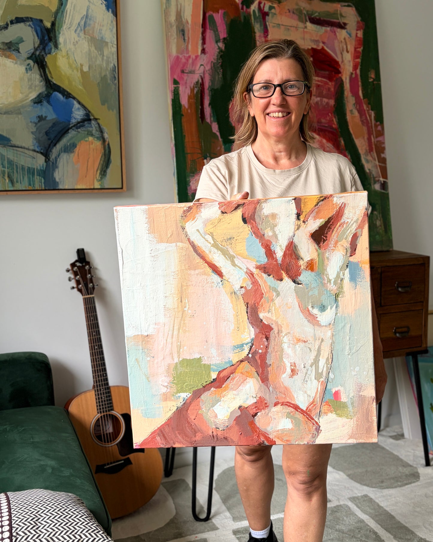 Always Was  - by Australian Artist Rose Hewartson Original Abstract Painting on Canvas