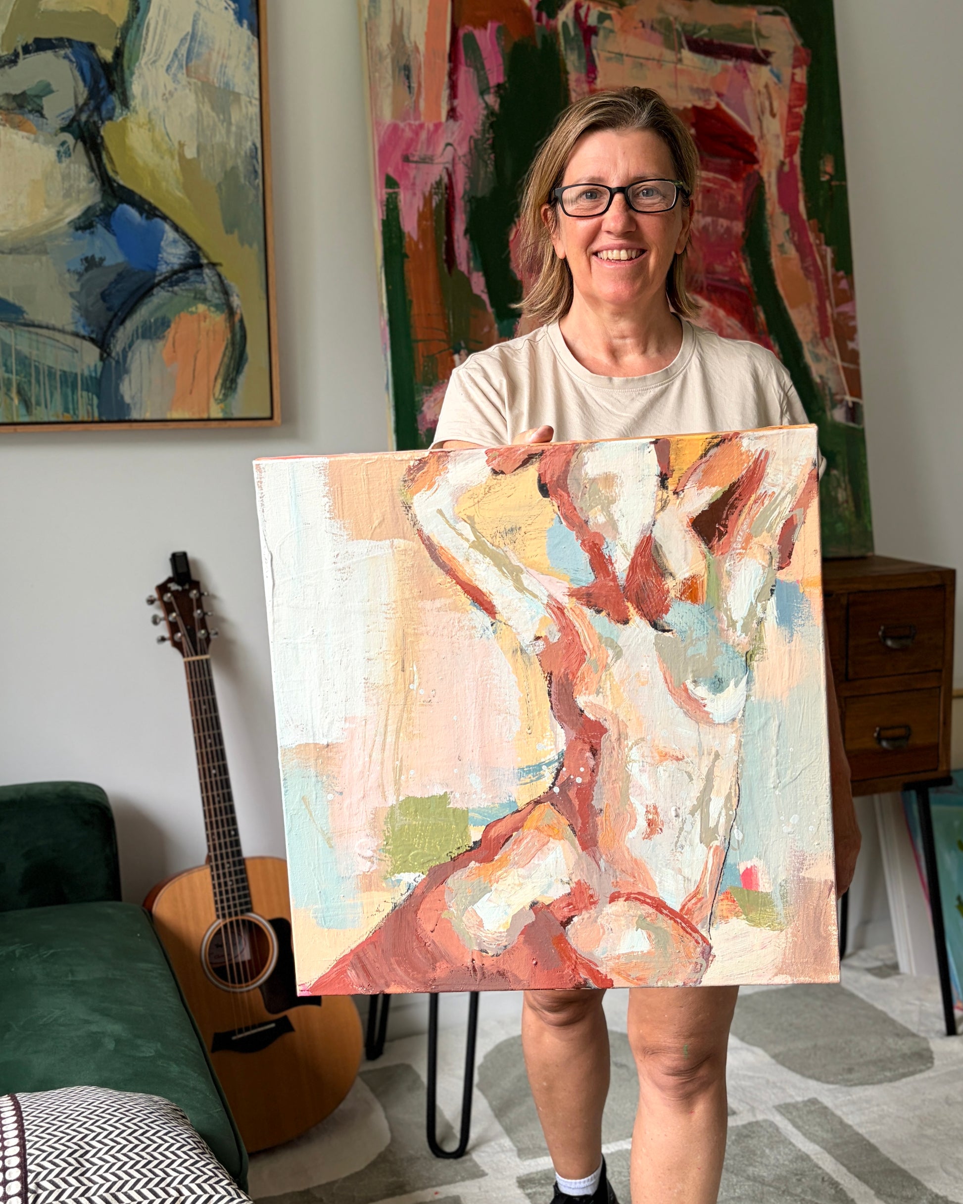 Always Was  - by Australian Artist Rose Hewartson Original Abstract Painting on Canvas