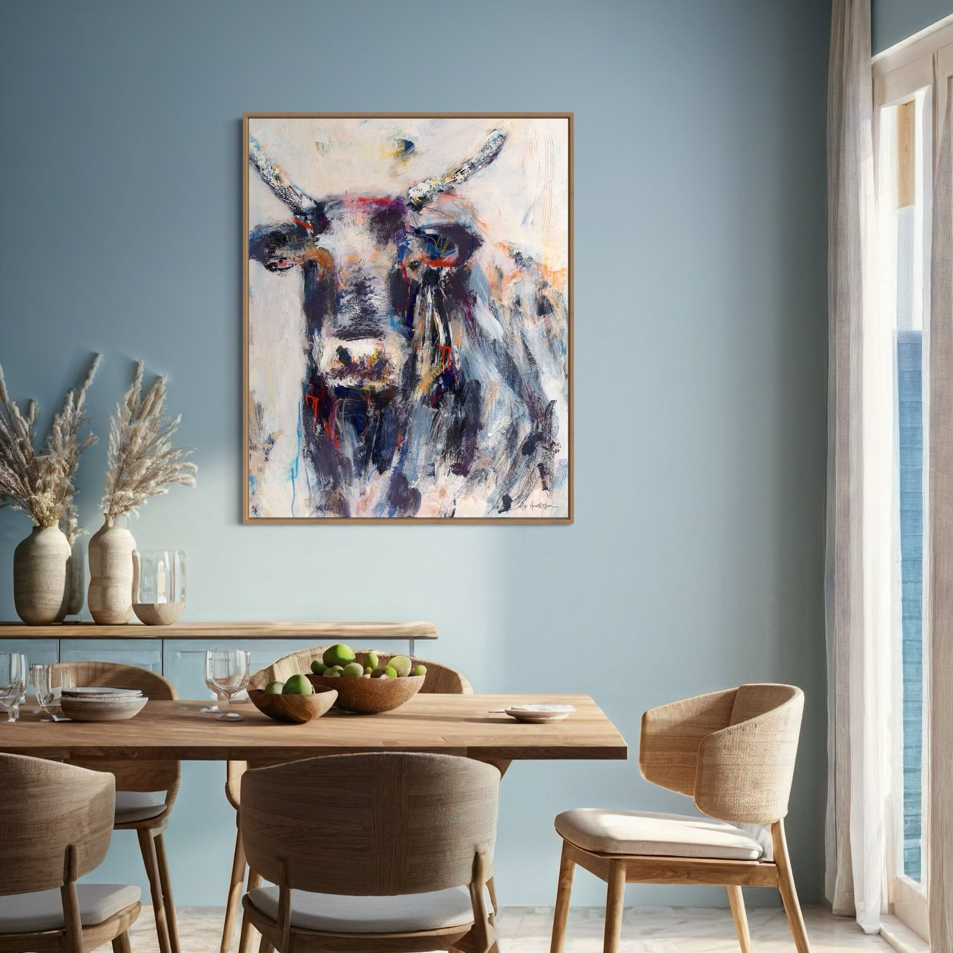 Boomer - Cow | Bull Art Print by Rose Hewartson Australian Artist▪️Fine Art Custom Print
▪️Free Shipping Australia Wide
▪️Worldwide Shipping 