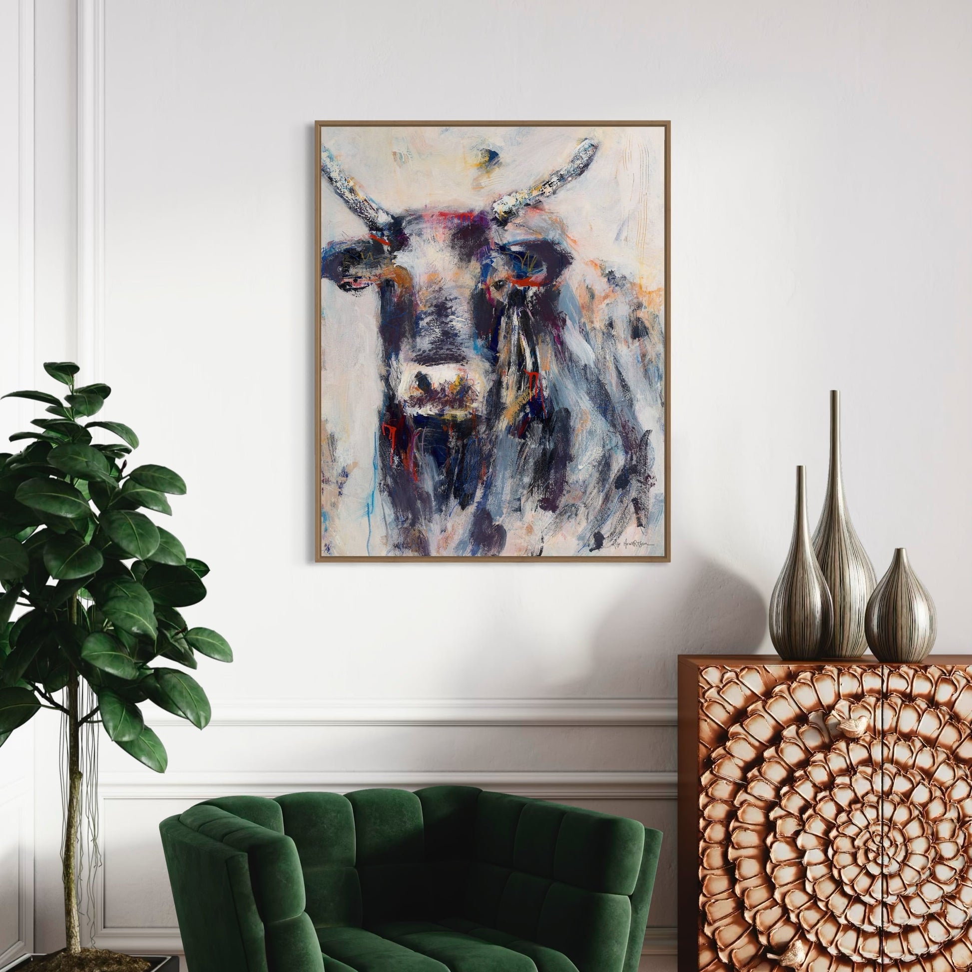 Boomer - Cow | Bull Art Print by Rose Hewartson Australian Artist▪️Fine Art Custom Print
▪️Free Shipping Australia Wide
▪️Worldwide Shipping 