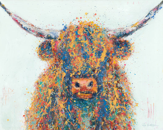 Fergus - Highland Cow Art  Art Print by Rose Hewartson Australian Artist
▪️Fine Art Custom Print
▪️Free Shipping Australia Wide
