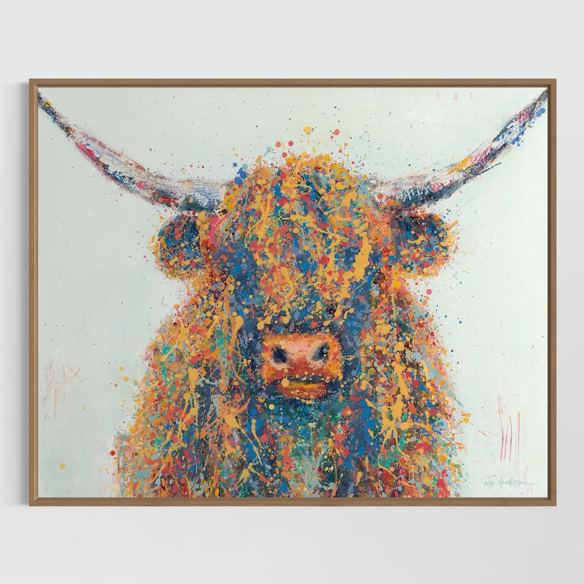 Fergus - Highland Cow Art  Art Print by Rose Hewartson Australian Artist
▪️Fine Art Custom Print
▪️Free Shipping Australia Wide