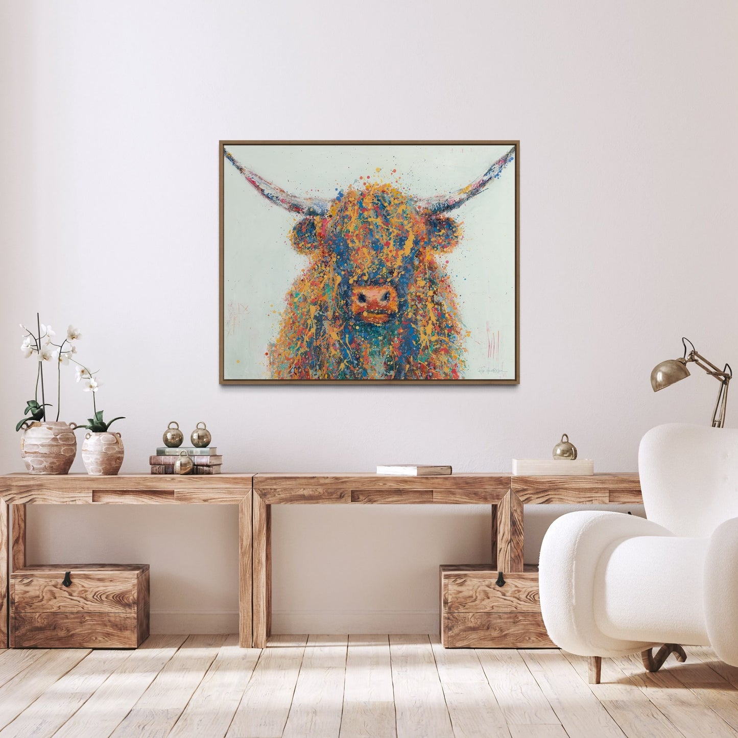 Fergus - Highland Cow Art  Art Print by Rose Hewartson Australian Artist
▪️Fine Art Custom Print
▪️Free Shipping Australia Wide