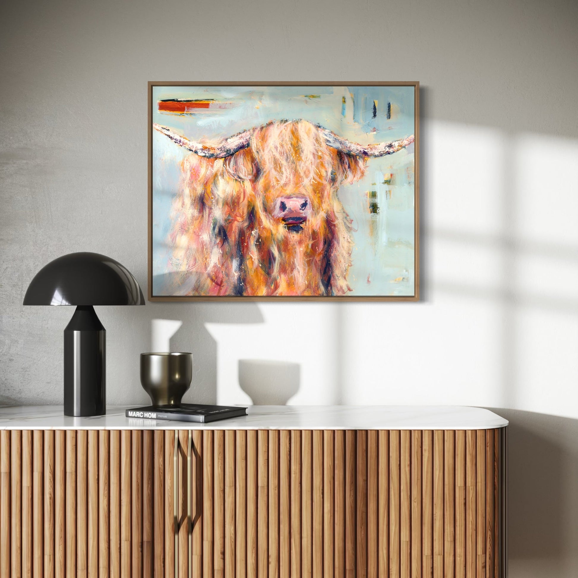 Hamish - Highland Cow Art Print by Rose Hewartson Australian Artist
