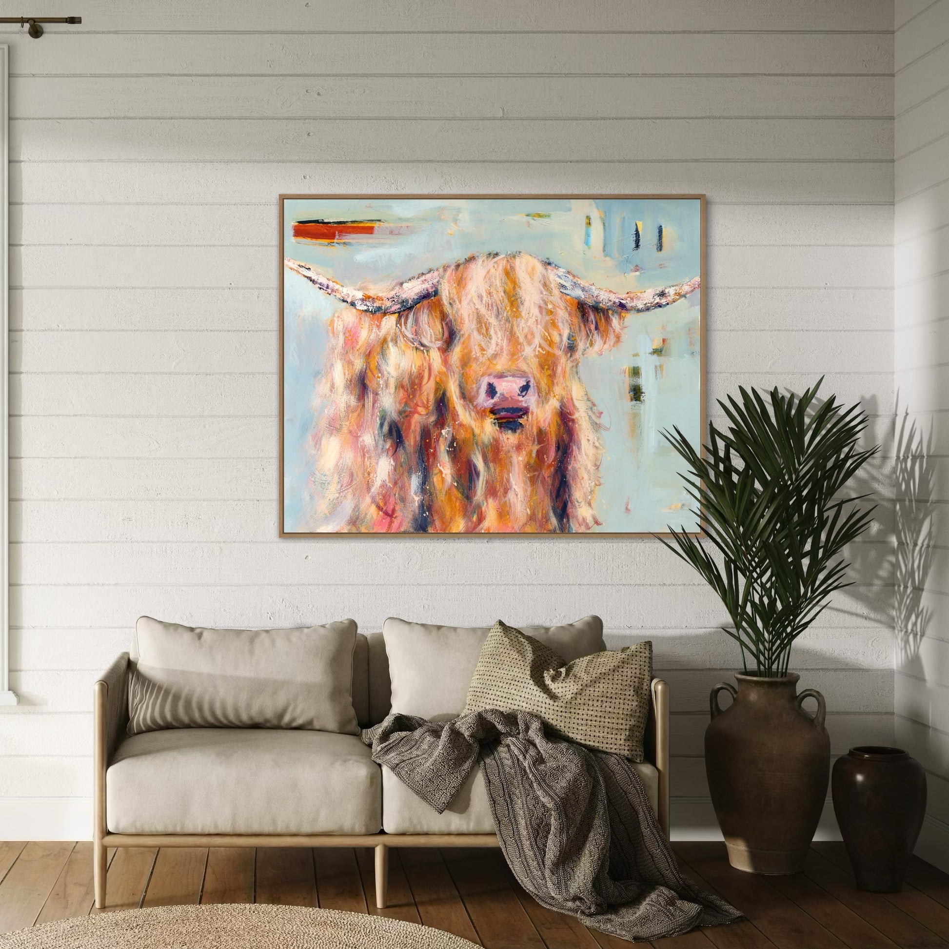 Hamish - Highland Cow Art Print by Rose Hewartson Australian Artist