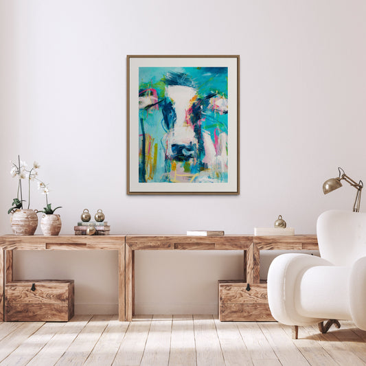 Arabella - Cow - {Art Print} by Rose Hewartson Australian Artist