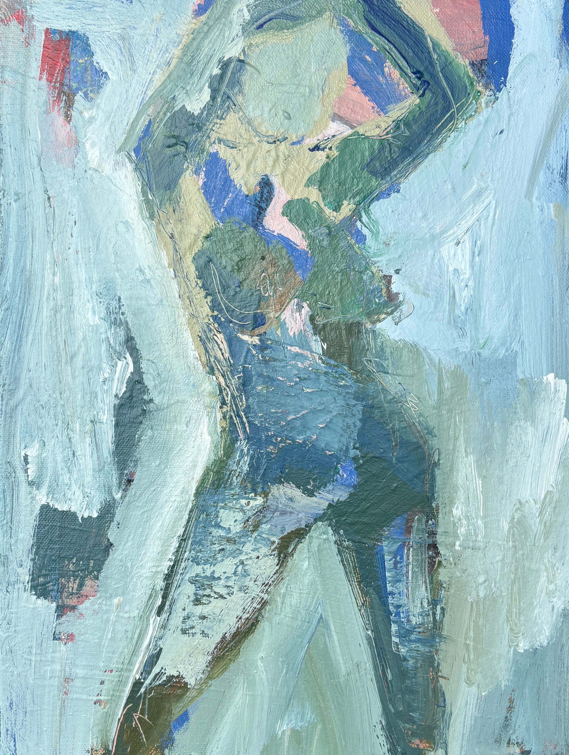 Essence - Figurative art piece by Australian Artist Rose Hewartson Original Abstract Painting on Canvas 