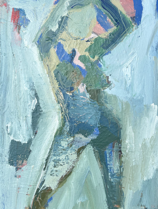 Essence - Figurative art piece by Australian Artist Rose Hewartson Original Abstract Painting on Canvas 