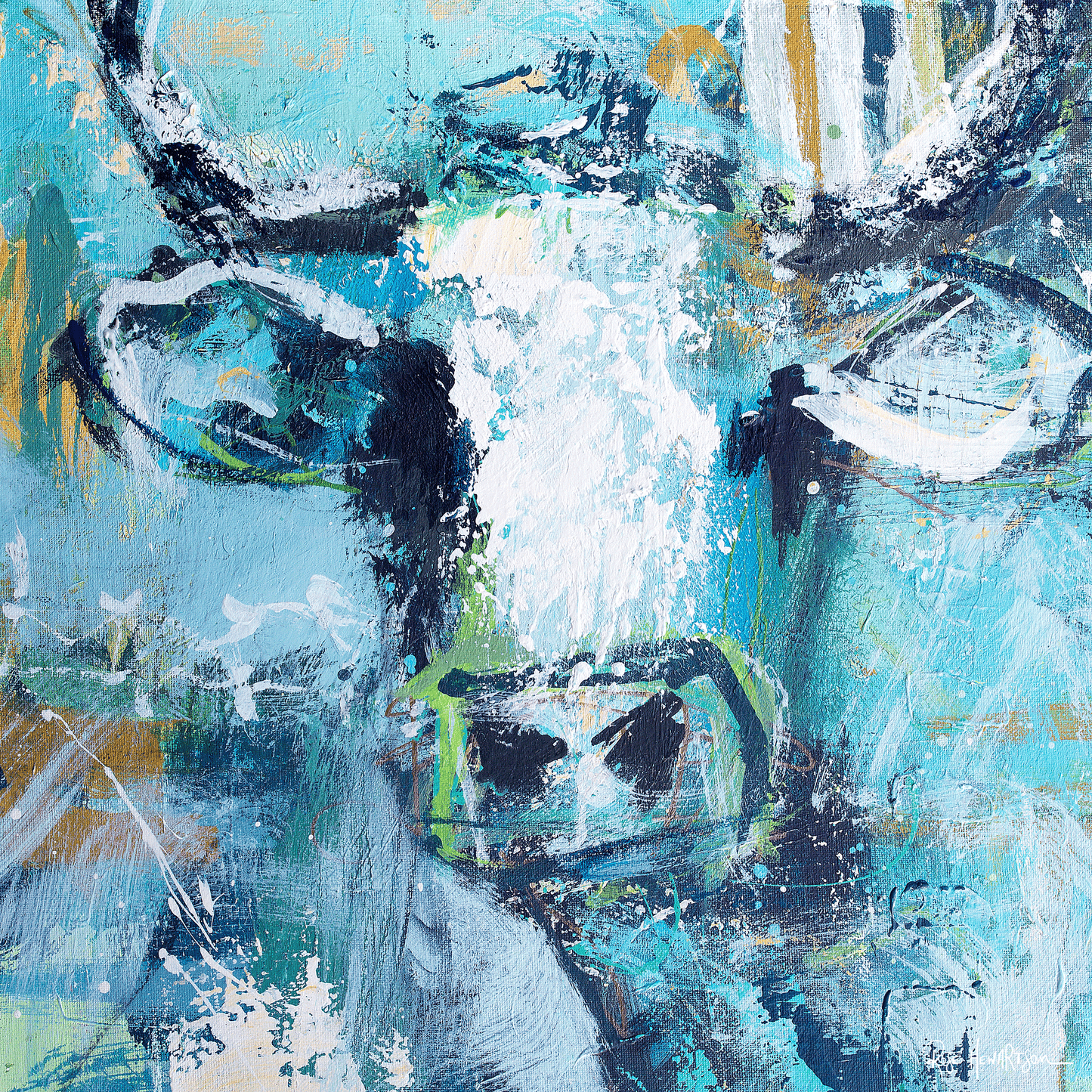 Millie - Cow - {Art Print} by Rose Hewartson Australian Artist