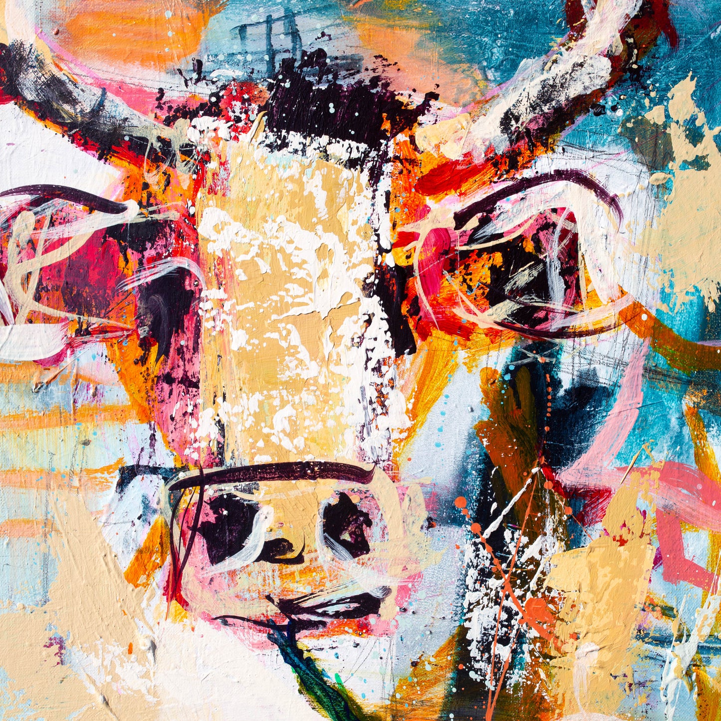 Tango - Cow - {Art Print} by Rose Hewartson Australian Artist