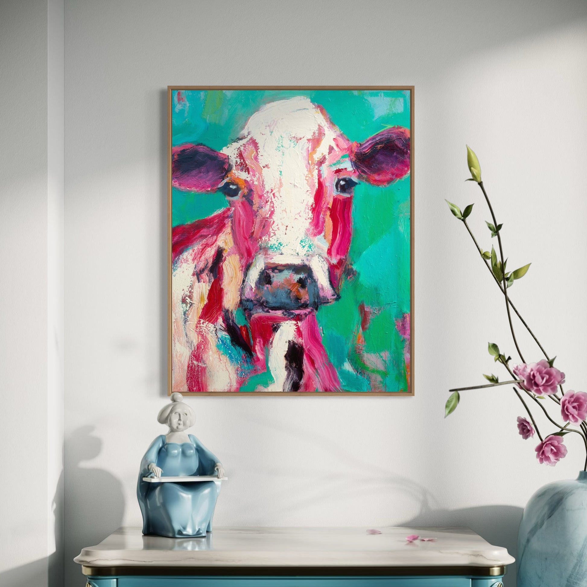 Roxy - Cow | Bull Art Print by Rose Hewartson Australian Artist▪️Fine Art Custom Print
▪️Free Shipping Australia Wide
▪️Worldwide Shipping 