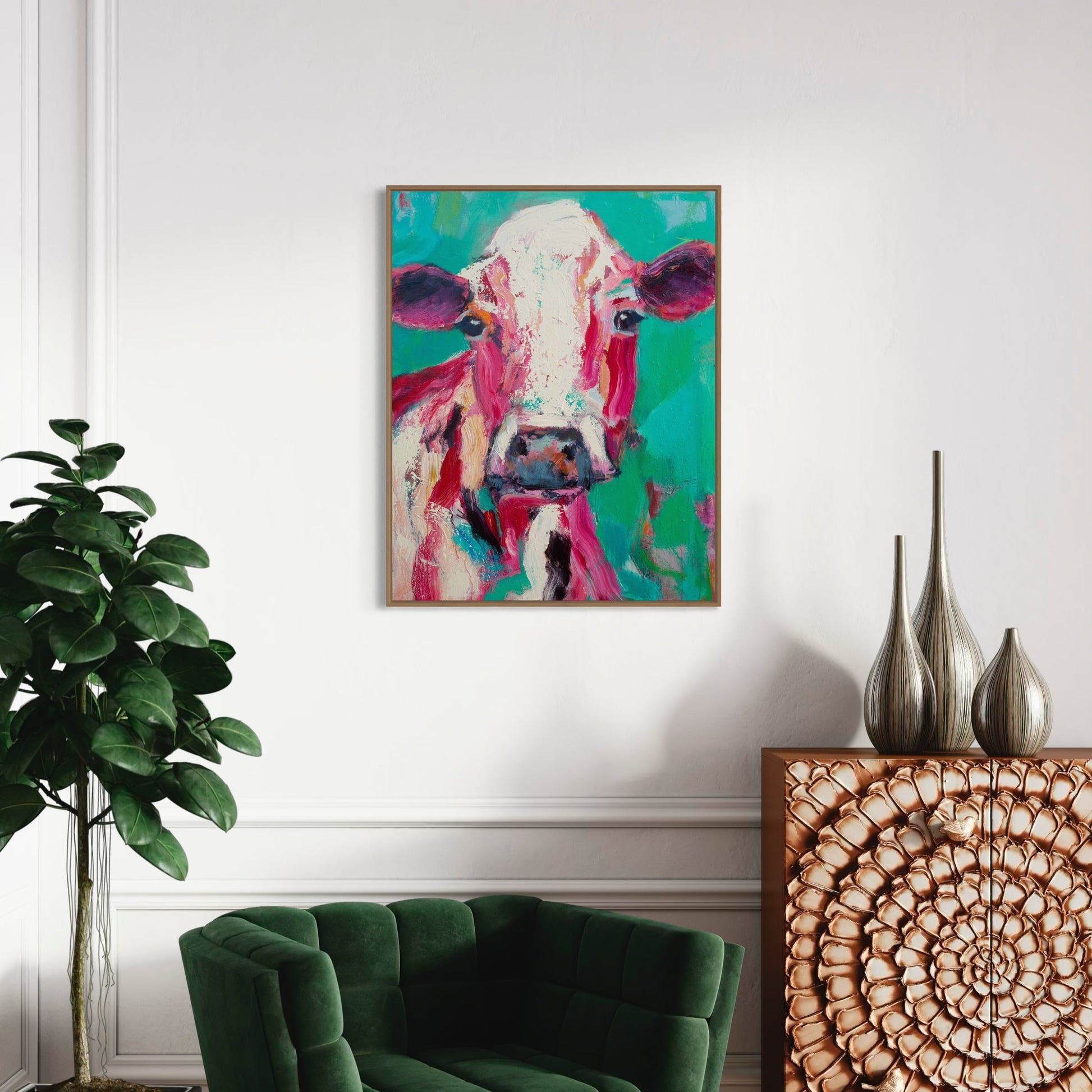 Roxy - Cow | Bull Art Print by Rose Hewartson Australian Artist▪️Fine Art Custom Print
▪️Free Shipping Australia Wide
▪️Worldwide Shipping 