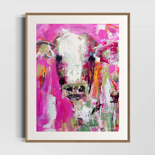 Ruby - Cow - {Art Print} by Rose Hewartson Australian Artist