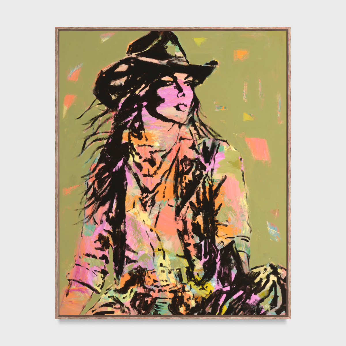 She's Got The Power -  {Framed Canvas Print}