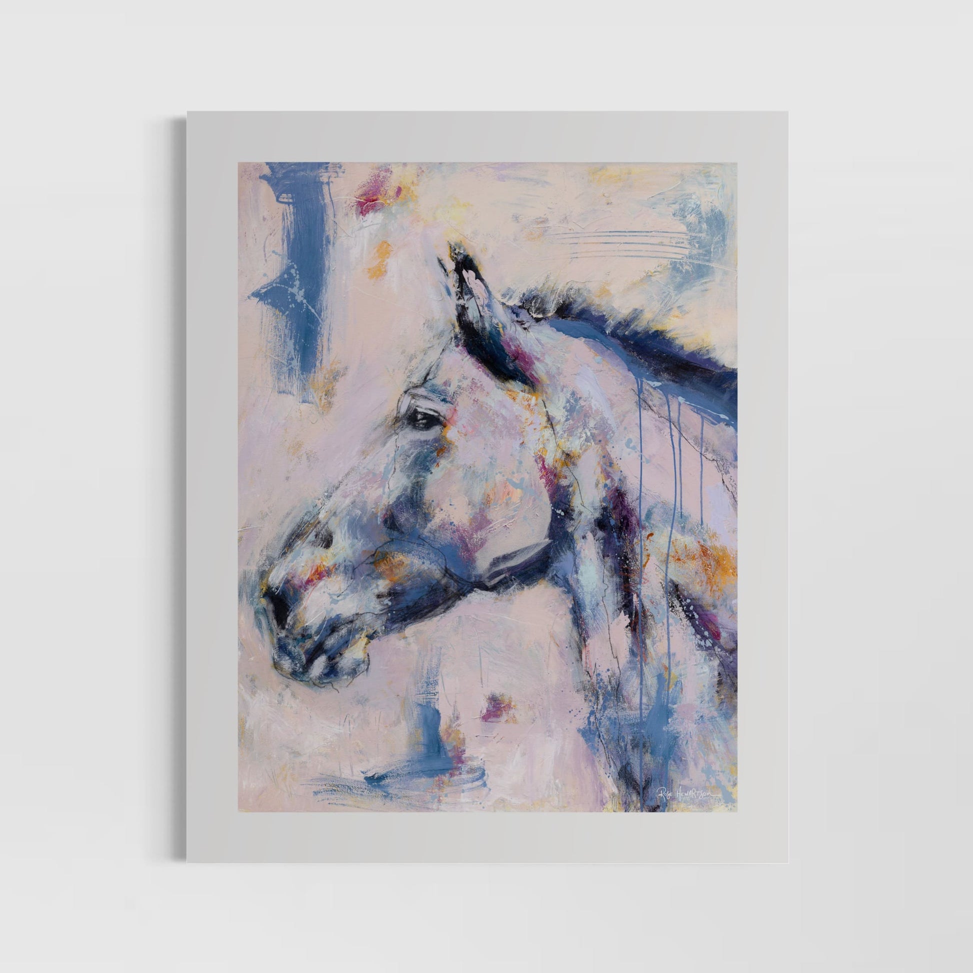 Velvet- Horse/Equine Art Print by Rose Hewartson Australian Artist