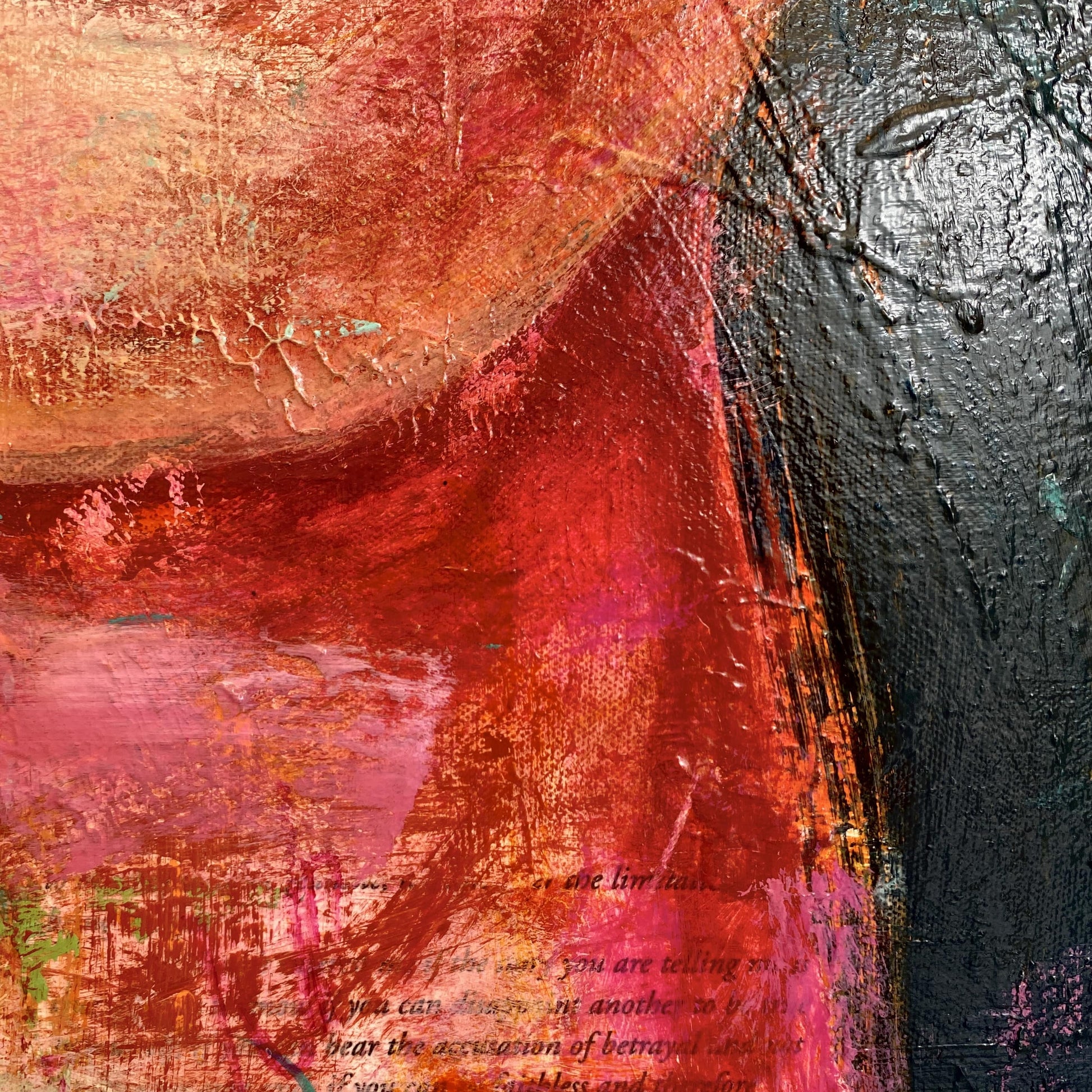 What's Your Truth - Original Art by Australia Artist Rose Hewartson 93 x 93 cm on Canvas Framed