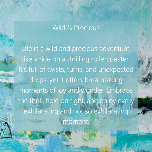 Wild & Precious- by Australian Artist Rose Hewartson Original Abstract Painting on Canvas Framed 99 x 123cm